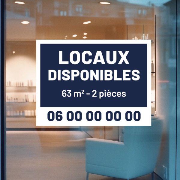 Adhésif Locaux Disponibles personnalisable MECO41