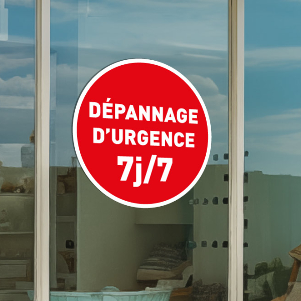 Sticker dépannage d'urgence SI054