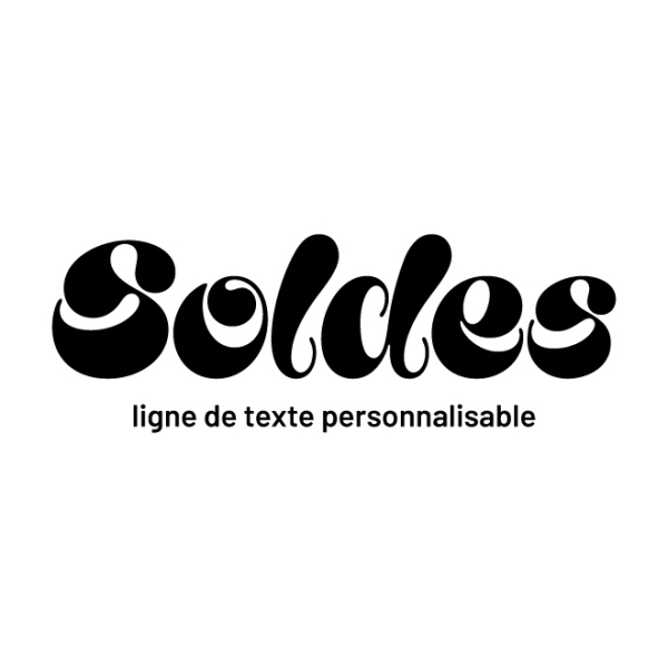 Lettrage adhésif Soldes moderne SO138