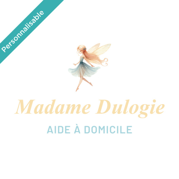 Sticker logo personnalisable fée MELS01