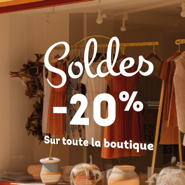 Sticker Soldes personnalisable vitrine SO141