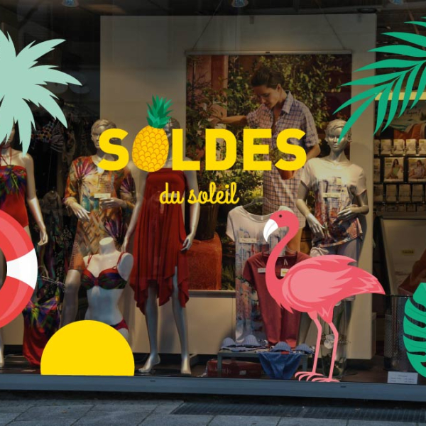 Planche de stickers Soldes du soleil DECO31