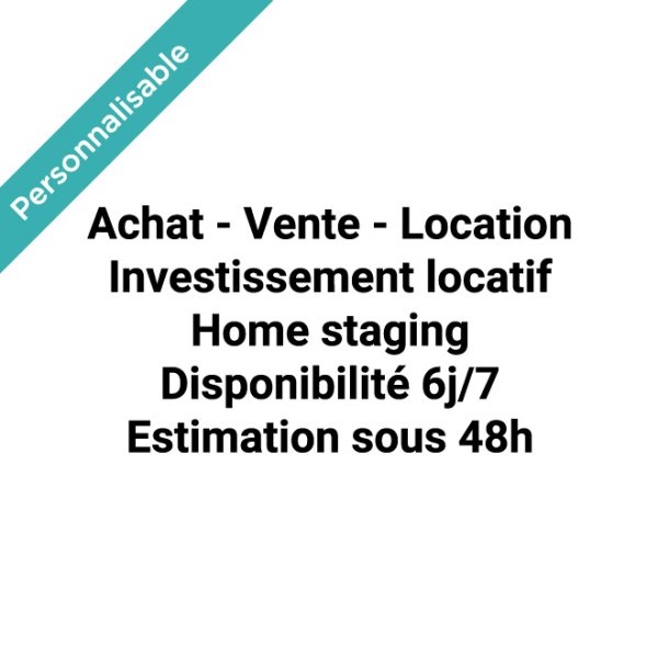 Sticker vitrine perso immobilier MECO45