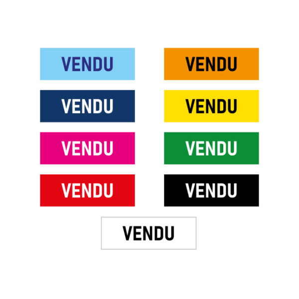 Sticker vitrine VENDU MECO46