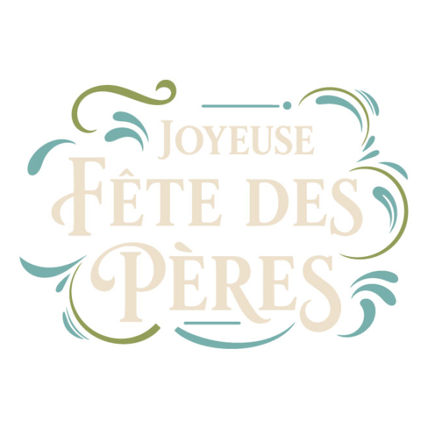 Sticker vitrine Joyeuse fête des pères pour décorer votre magasin